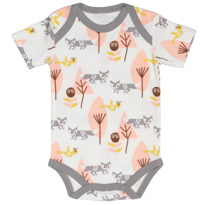 Body manches courtes renard (6-12 mois : 67 à 74 cm) Fresk