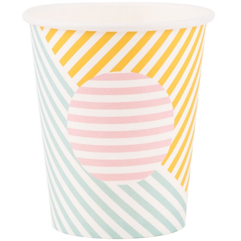 Lot de 8 gobelets en carton pastel My Little Day