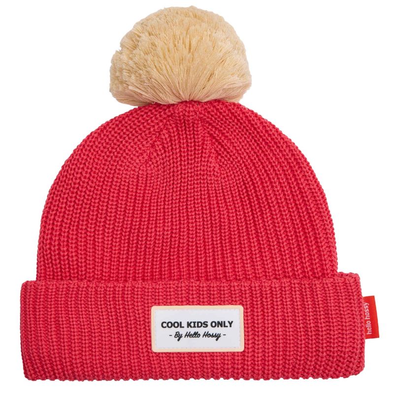 Bonnet Color Block Framboise (6 ans et +) Hello Hossy Produit 1