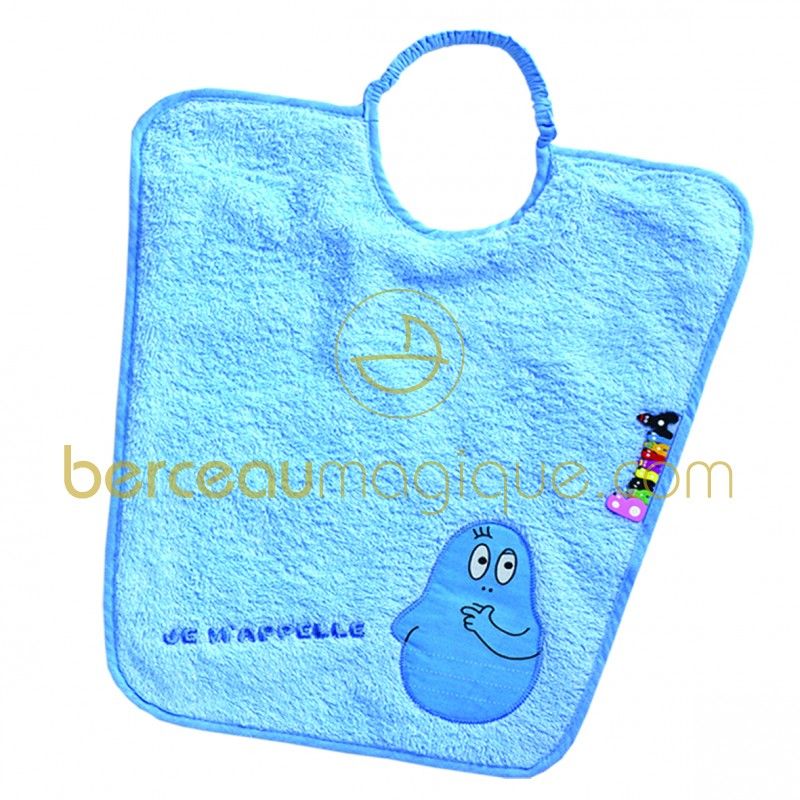 Bavoir maternelle Barbapapa bleu Babycalin
