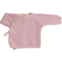 Brassière en tricot Rose (0-1 mois) - Trois Kilos Sept