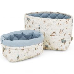 Lot de 2 paniers de rangement matelassés Sea Garden - Cam Cam Copenhagen