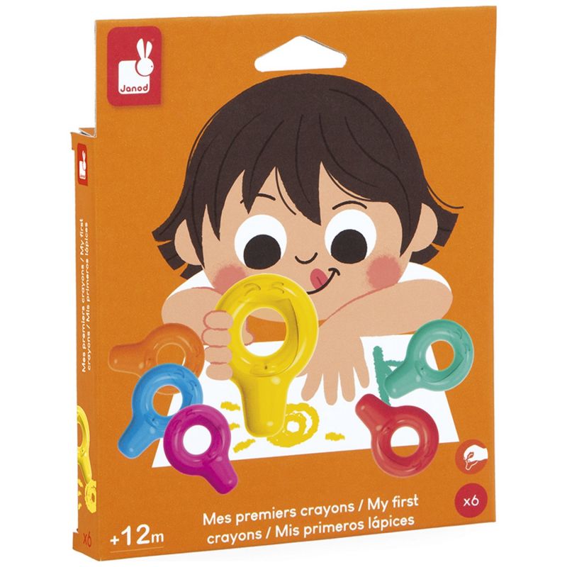 Mes premiers Crayons (6 pièces) Janod Produit 1