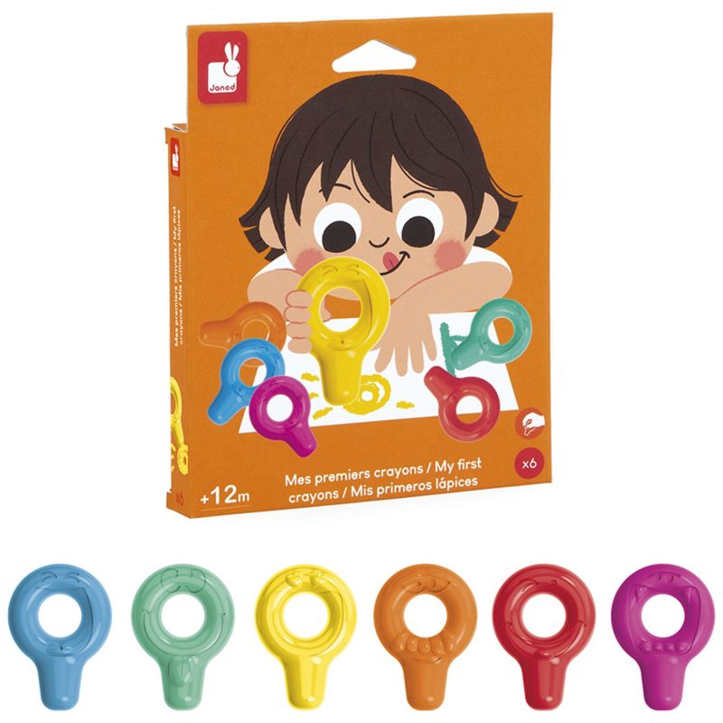 Mes premiers Crayons (6 pièces) Janod Packaging 4