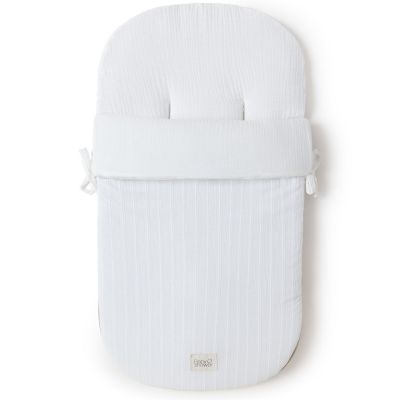 Nid d'ange passe sangle Comfort Lullaby White Babyshower