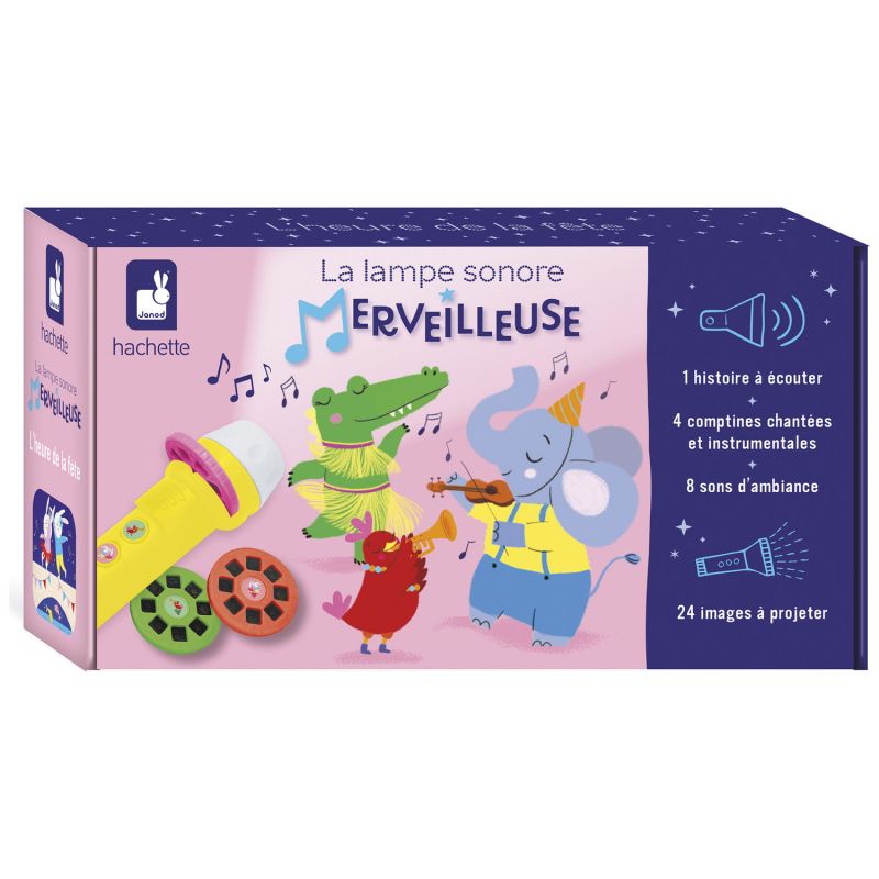 Lampe sonore Merveilleuse L'Heure de la Fête Janod Packaging 6