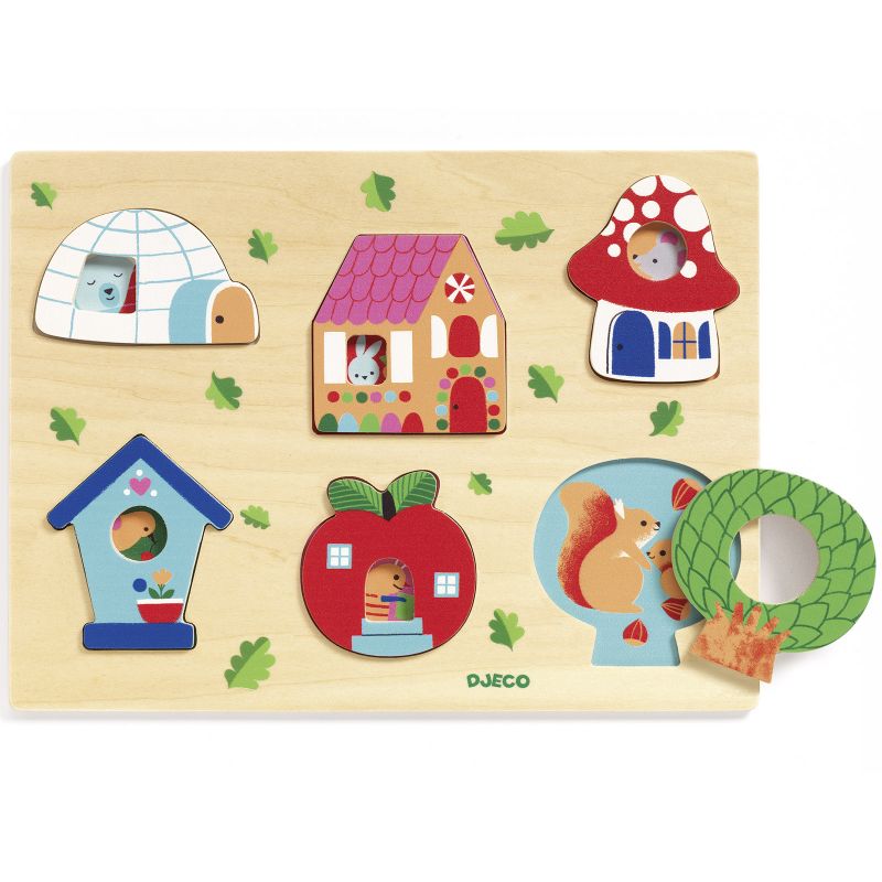 Puzzle à encastrement Coucou-house (6 pièces) Djeco