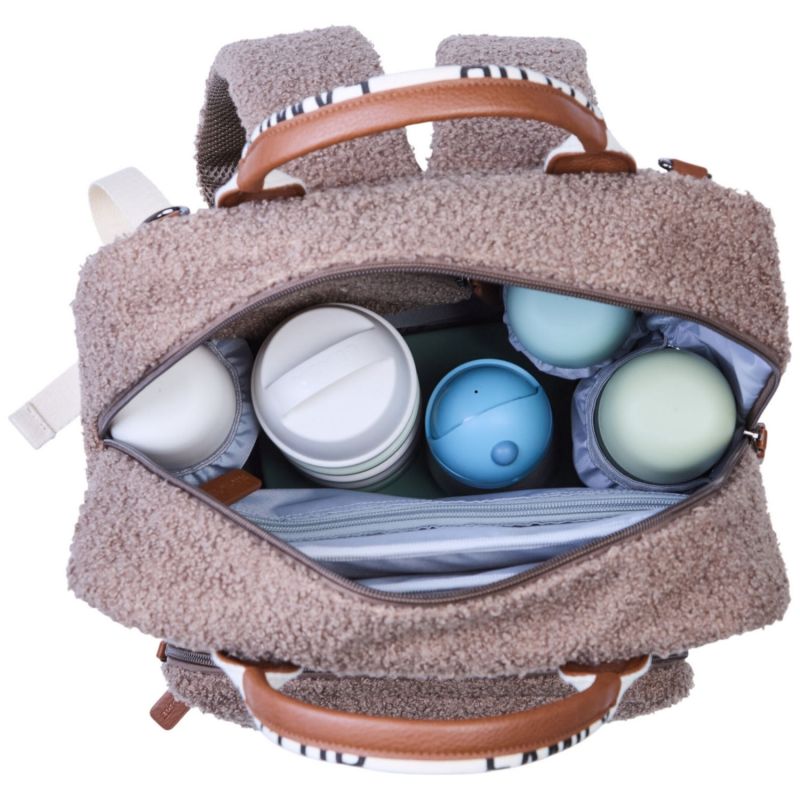 Sac à dos à langer Family Club Signature Teddy Soft Brown Childhome Produit 9