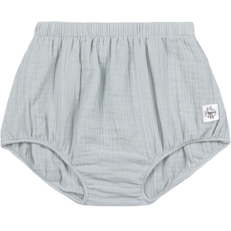 Bloomer en mousseline de coton bio GOTS bleu poudré (3-6 mois) Lässig