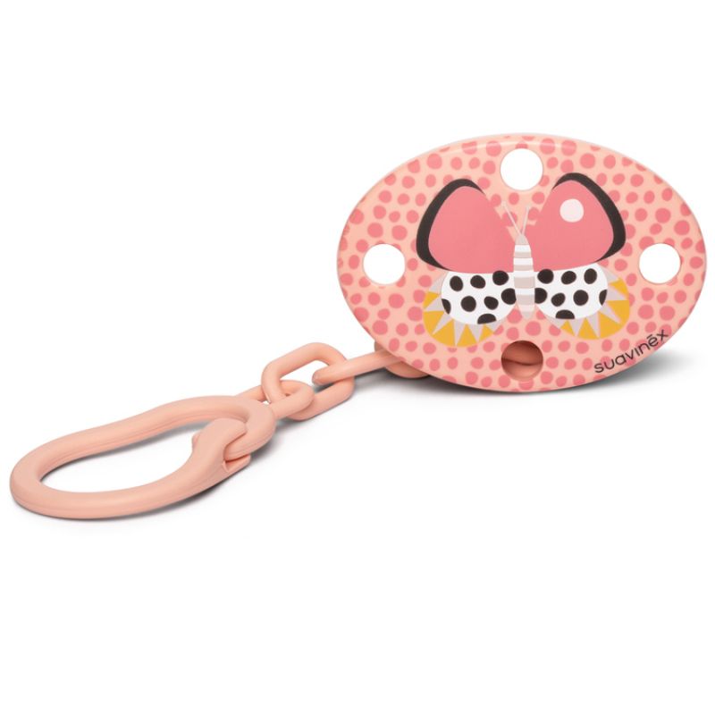 Attache sucette papillon orange Suavinex