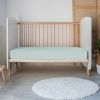 Drap housse en jersey Vert de gris (40 x 80 cm) Mon P'tit Dodo Ambiance 2