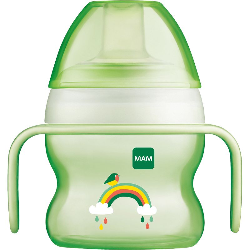 Tasse à bec souple arc-en-ciel vert (150 ml) MAM