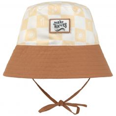 Bob anti-UV motifs à carreaux vanille et écru vanilla et sea salt (7-18 mois) - Lässig 