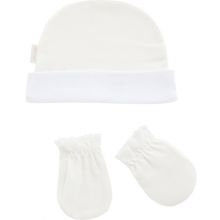 Set bonnet et moufles Liso beige (naissance)  par Cambrass