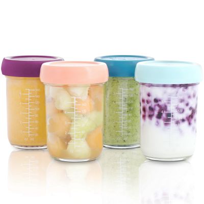 Lot de 4 pots de conservation en verre Babybols (160 ml) - ReconditionnÃ©