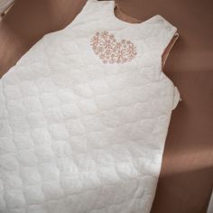 Gigoteuse ouatinée Petit Cœur Crème TOG 4 (0-6 mois)