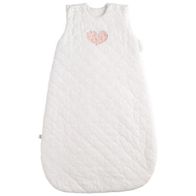 Gigoteuse ouatinée Petit Cœur Crème TOG 4 (0-6 mois)