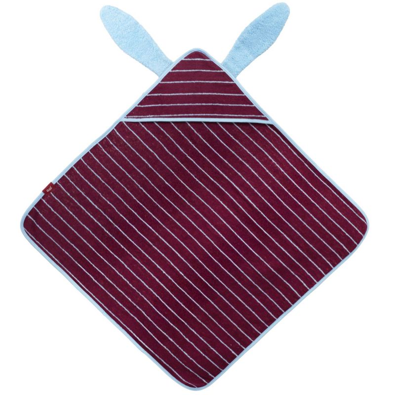Cape de bain Lapin Bordeaux (75 x 75 cm) Quut Produit 1
