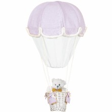  Lampe montgolfière parme et blanc   par Domiva