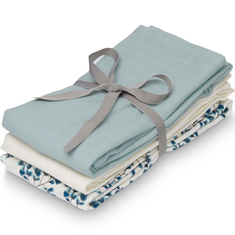 Lot de 3 langes en coton bio Fiori (70 x 70 cm) Cam Cam Copenhagen