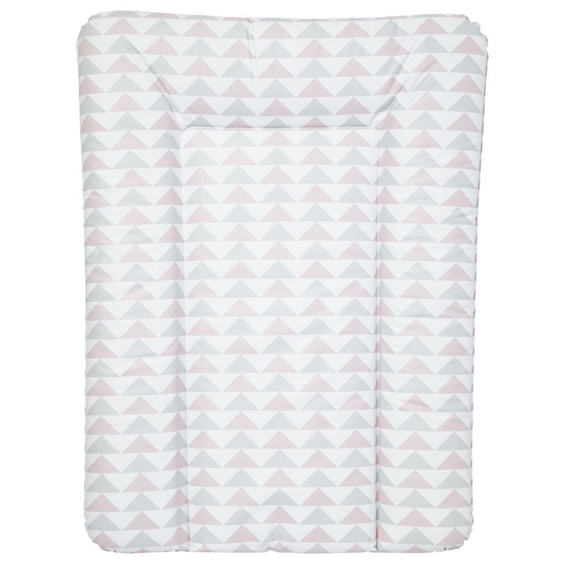 Matelas à langer essentiel triangle gris et rose clair (50 x 70 cm) Babycalin