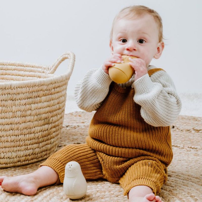 Lot de 2 jouets de bain Pingouin Ocre-Warm Linen Baby's Only Ambiance 3