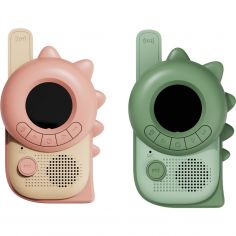 Paire de Talkie-Walkie Zoo Dino Pink-Dino Green - The Zoofamily