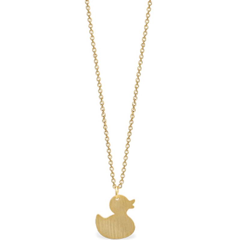 Collier Mini Coquine canard (vermeil doré) Coquine