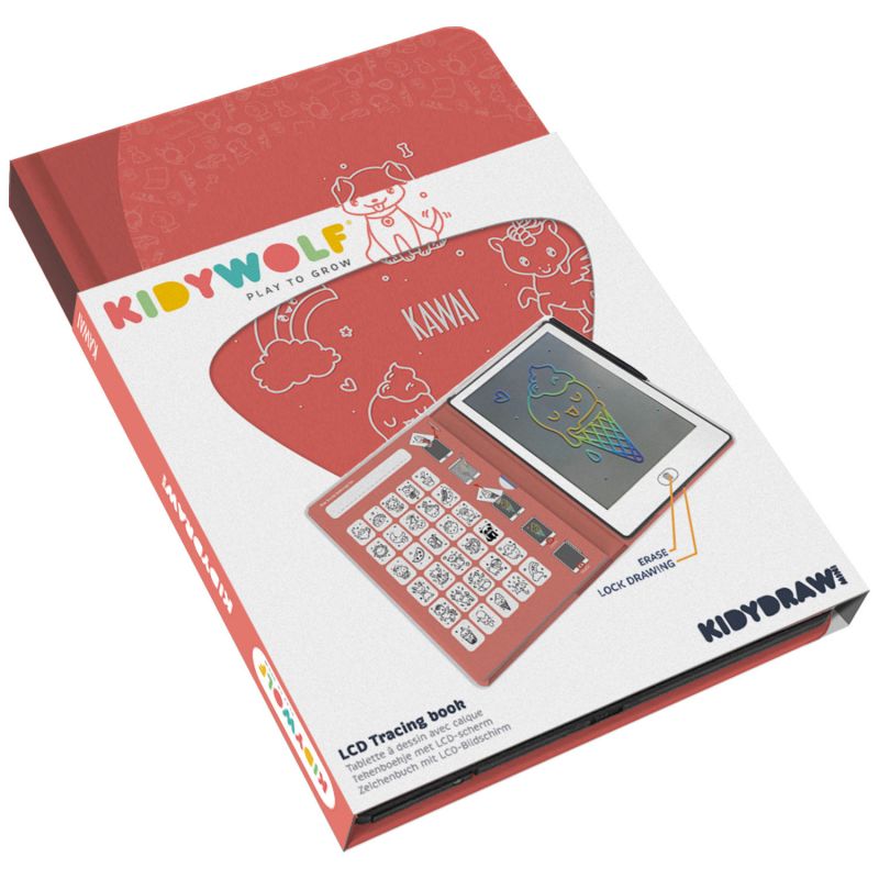 Tablette à dessin KIDYDRAW-MINI Kawaï (5 ans et+) KIDYWOLF Packaging 5