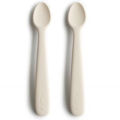Lot de 2 cuillères en silicone Ivoy - Mushie