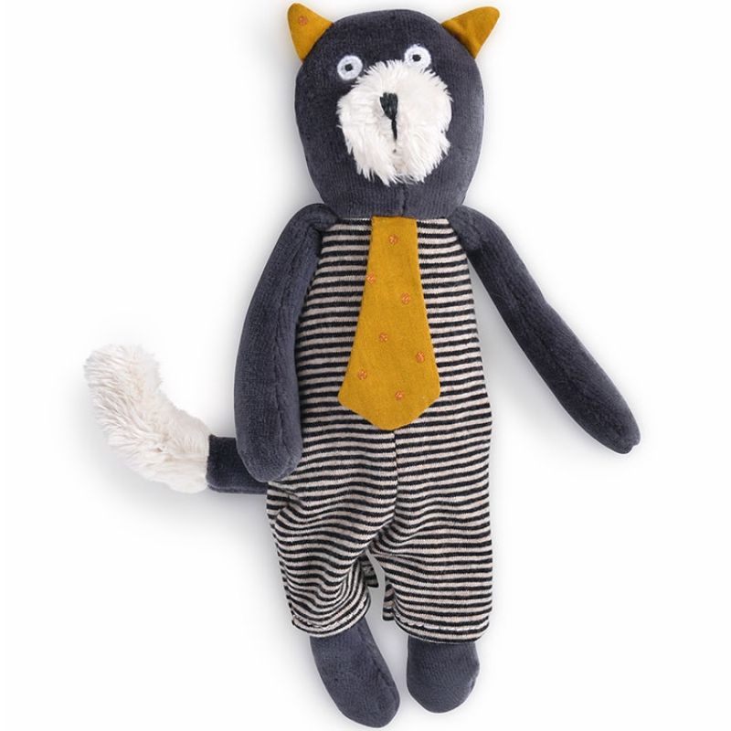 Peluche chat Alphonse Les Moustaches (23 cm) Moulin Roty