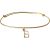 Variation Doré du produit Jonc initial Lovely Hoop goldfilled jaune (personnalisable) de la marque Padam Padam