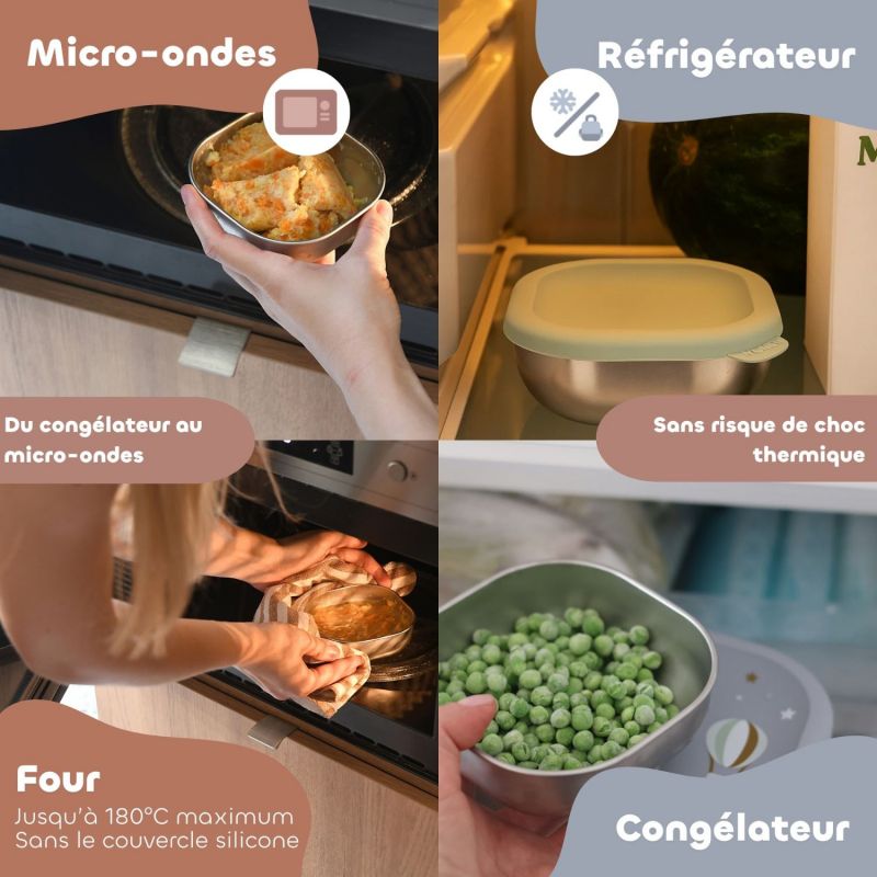 Lot de 3 boîtes repas multi-usage Adventure (250 ml) Béaba Ambiance 8