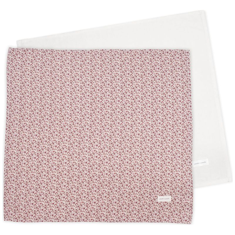 Lot de 2 langes Cherry Fleurs (70 x 70 cm) Pasito a pasito Produit 3