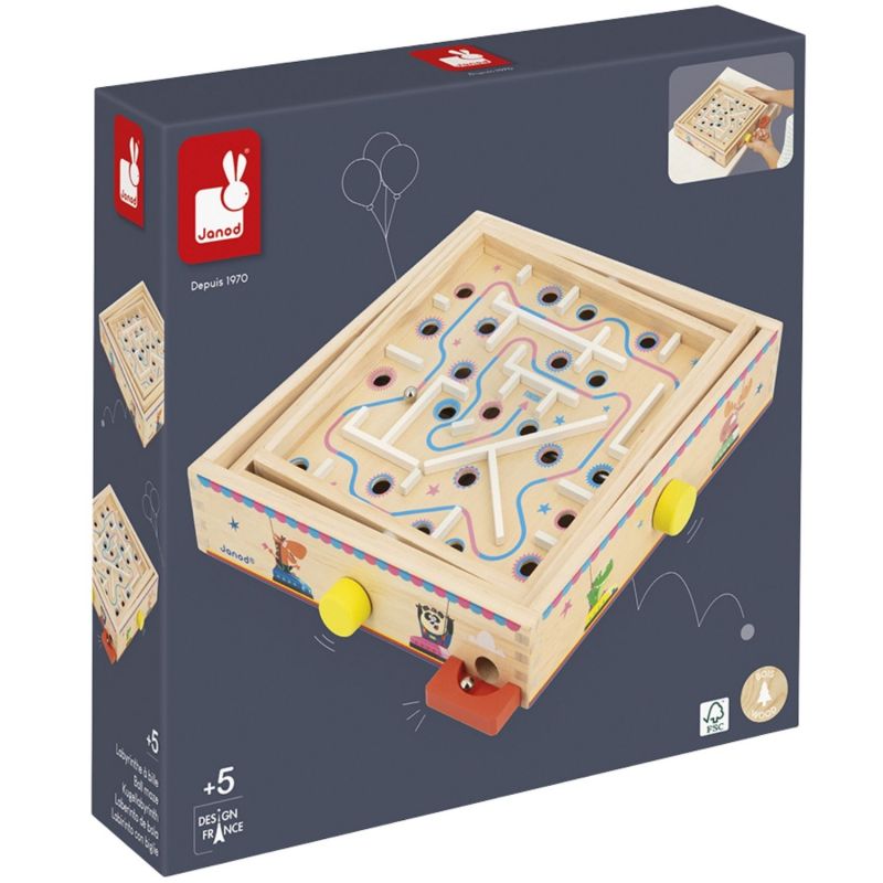 Labyrinthe à billes Applepop Janod Packaging 5