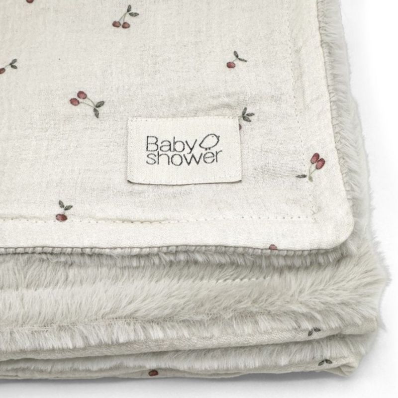 Couverture polaire Cherries (110 x 80 cm) Babyshower Produit 2