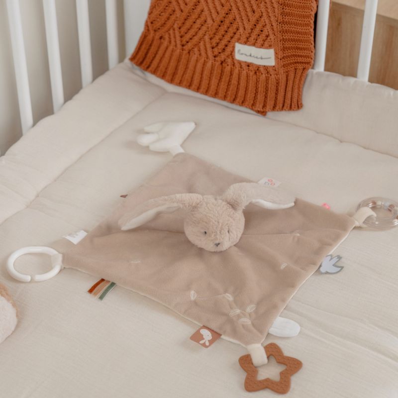 Doudou plat attache sucette Moka Noukie's Ambiance 2