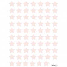 Planche de stickers d'étoiles roses (18 x 24 cm)  par Lilipinso