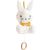 Variation Jaune, blanc, gris du produit Peluche musicale lapin Leafy Bunny de la marque Domiva