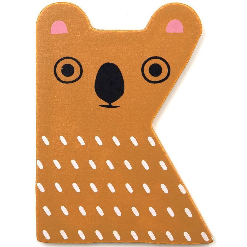 Lettre décorative K comme koala Petit Monkey