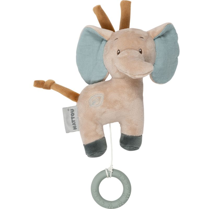 Peluche musicale à suspendre Luna & Axel éléphant (19 cm) Nattou