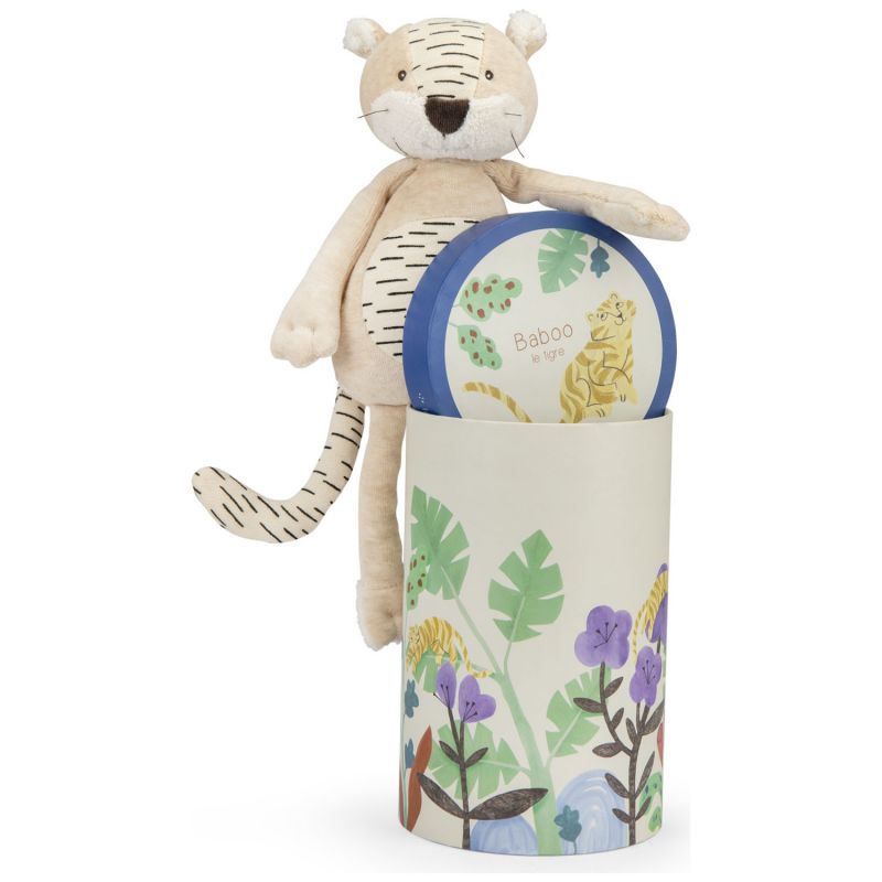 Peluche tigre Baboo La forêt Mawa (34 cm) Moulin Roty Packaging 5