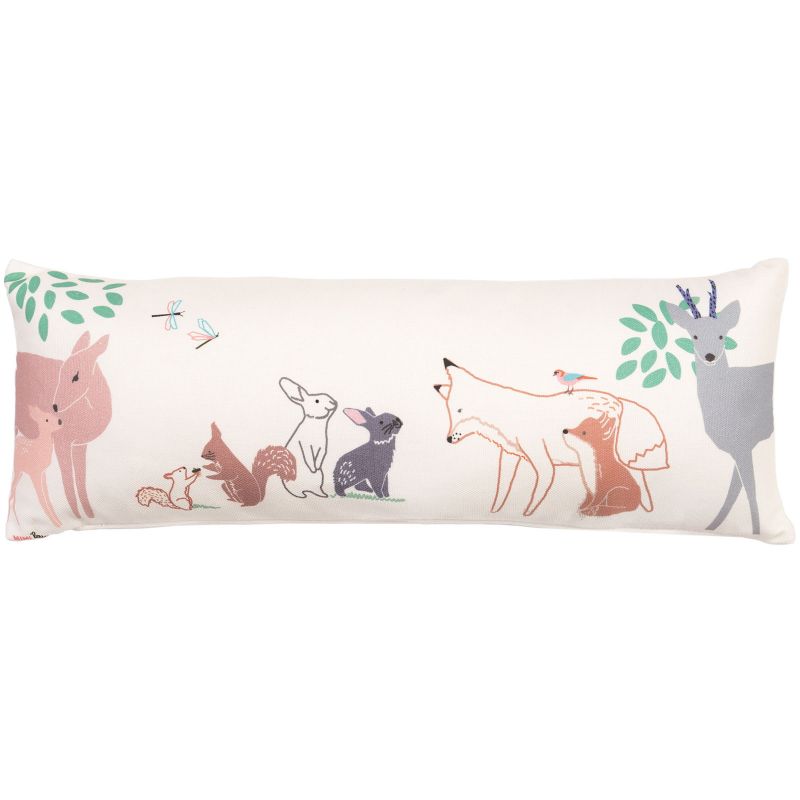 Coussin long Rencontre dans les bois (30 x 20 cm) Mimi'lou
