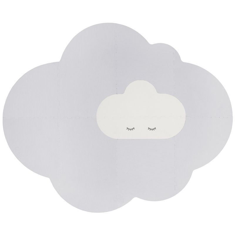 Tapis de jeu pliable nuage gris perle (175 x 145 cm) Quut