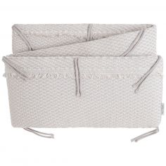 Tour de lit Happiness Urban Taupe (pour lits 60 x 120 ou 70 x 140 cm) - Baby's Only