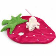 Doudou plat fraise et souris (35 cm)  par Egmont Toys