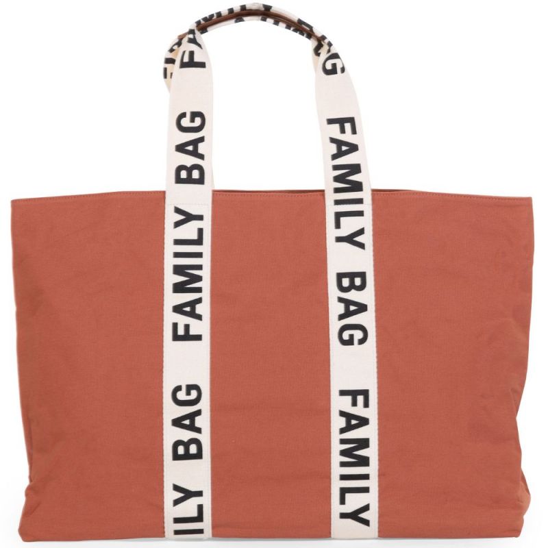 Sac à langer Family bag signature Canvas terracotta Childhome
