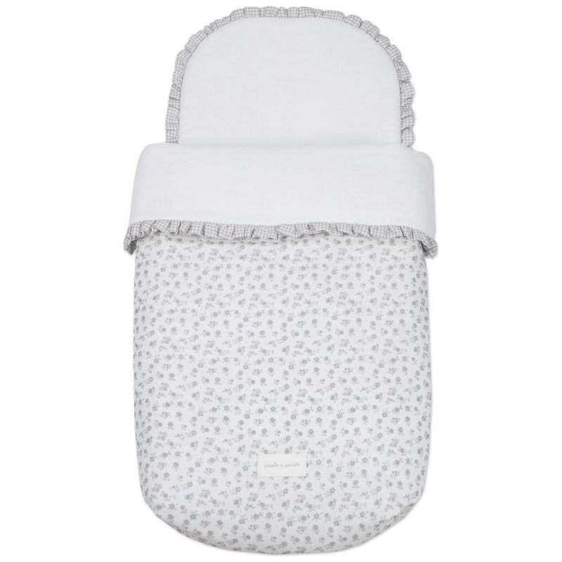 Nid d'ange mi-saison Little Bloom Fleurs Gris (TOG 2,5) Pasito a pasito Produit 1