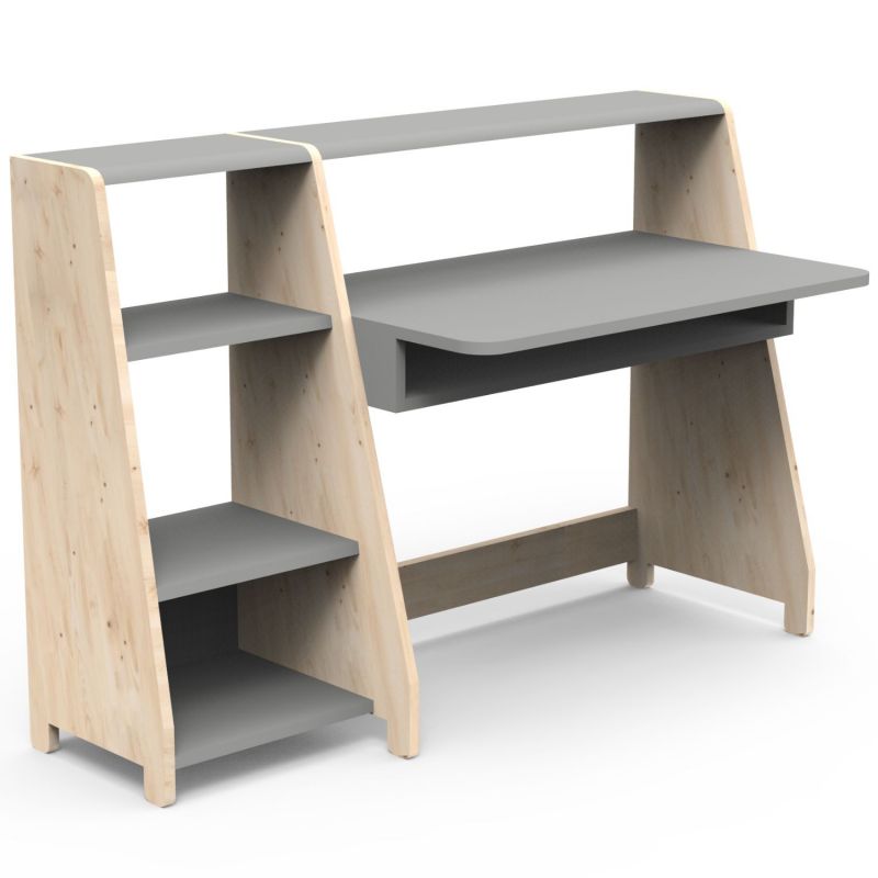 Petit bureau évolutif Asymetry avec colonne étagère (coloris au choix) Mathy by bols Produit 5