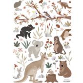 Planche de stickers A3 Australian Animals